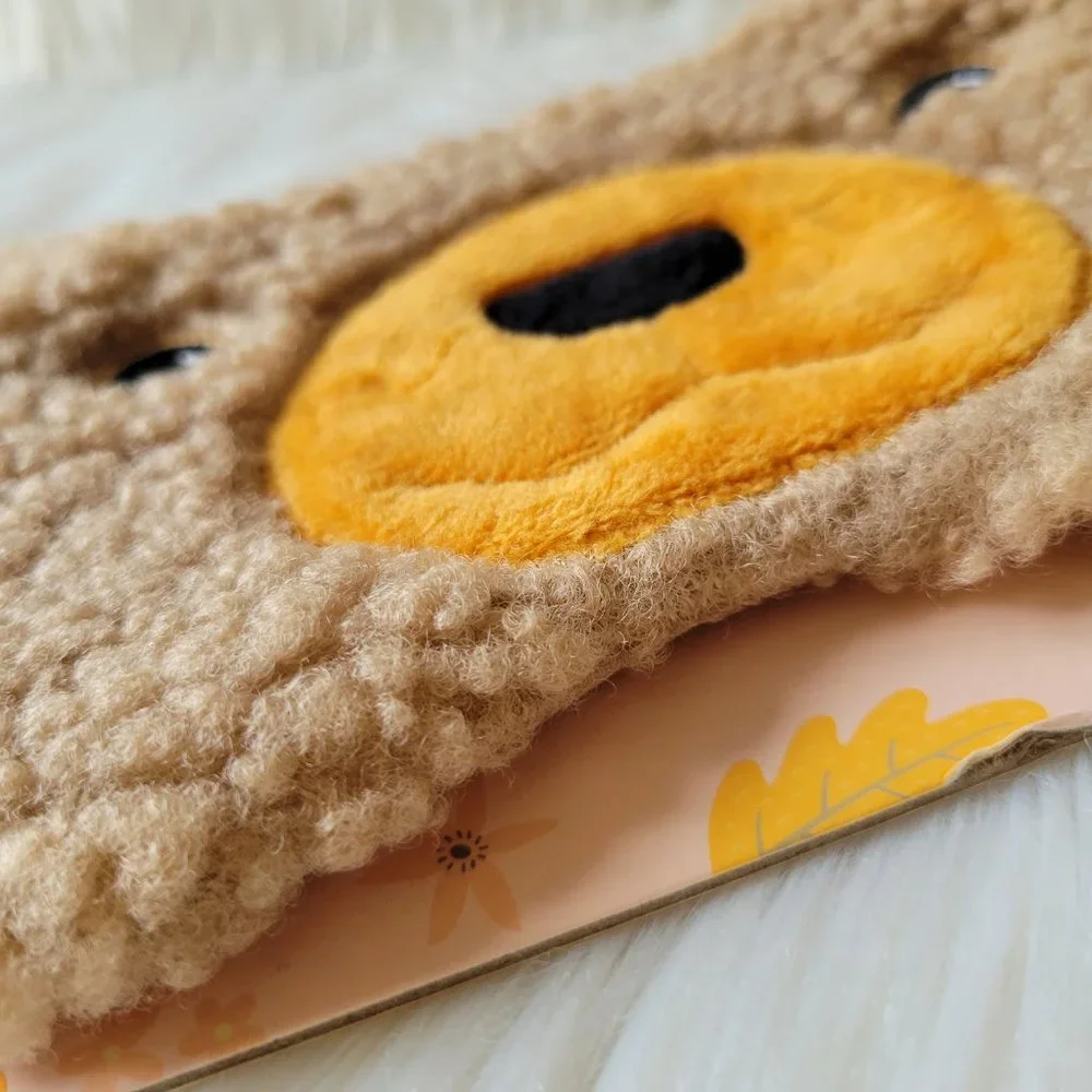 Fuzzy Bear Sleep Mask